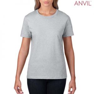 The Anvil Lightweight Ladies Tee is a 155gm pre shrunk 100% ring spun cotton tee.  16 colours.  S - 3XL.  Great branded cotton lightweight tees.