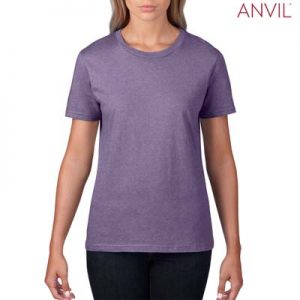 The Anvil Lightweight Ladies Tee is a 155gm pre shrunk 100% ring spun cotton tee.  16 colours.  S - 3XL.  Great branded cotton lightweight tees.
