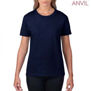 The Anvil Lightweight Ladies Tee is a 155gm pre shrunk 100% ring spun cotton tee.  16 colours.  S - 3XL.  Great branded cotton lightweight tees.