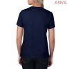 880 Anvil Ladies Lightweight Tee – Navy