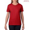 880 Anvil Ladies Lightweight Tee – Red