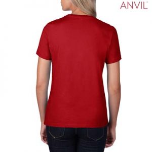 The Anvil Lightweight Ladies Tee is a 155gm pre shrunk 100% ring spun cotton tee.  16 colours.  S - 3XL.  Great branded cotton lightweight tees.