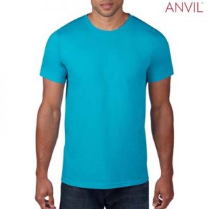 980 Anvil Adult Lightweight Tee - Caribbean Blue The Anvil Lightweight Adult Tee is a 155gm pre shrunk 100% ring spun cotton tee. 16 colours. S - 3XL. Great branded cotton lightweight tees.