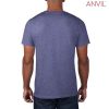 980 Anvil Adult Lightweight Tee – Heather Blue