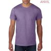 980 Anvil Adult Lightweight Tee – Heather Purple