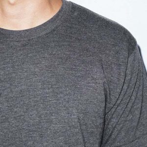 The American Apparel Unisex Tee is a 125gsm 50% cotton, 50% polyester tee.  4 colours.  S - 2XL.  Slim fit.  Great branded American Apparel Tees.