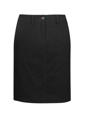 The Biz Collection Ladies Lawson Chino Skirt is a cotton rich ladies skirt with pockets. Available in 4 colours. Sizes 6 - 26.