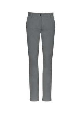 BS724L_Grey_F The Biz Collection Ladies Lawson Chino Pant is a 98% cotton/2% elastane, comfortable, mid-rise pant. Available in 4 colours. Sizes 6 - 26.