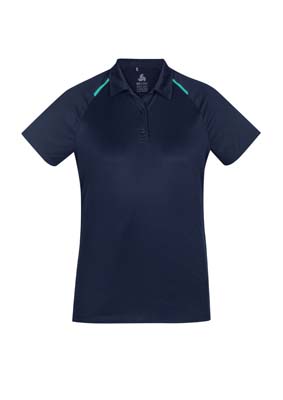 The Biz Collection Ladies Academy Polo is a 100% Biz Cool polyester polo.  8 - 24.  6 colours.  Great branded contrast polos from Biz Collection.