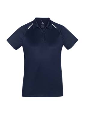 The Biz Collection Ladies Academy Polo is a 100% Biz Cool polyester polo.  8 - 24.  6 colours.  Great branded contrast polos from Biz Collection.