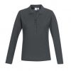 P400LL Biz Collection Ladies Crew Long Sleeve Polo – Charcoal