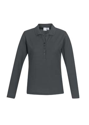 The Biz Collection Ladies Crew Long Sleeve Polo is a 65% polyester, 35% cotton pique long sleeve polo.  3 colours.  Great branded long sleeve polo shirts.