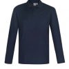 P400ML Biz Collection Mens Crew Long Sleeve Polo – Navy
