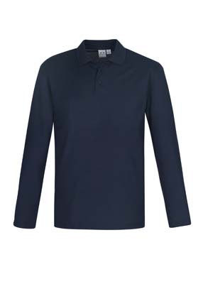 The Biz Collection Mens Crew Long Sleeve Polo is a 65% polyester, 35% cotton pique long sleeve polo.  3 colours.  Great branded long sleeve polo shirts.