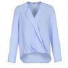 S014LL Biz Collection Ladies Lily Hi-Lo Blouse – Ice Blue