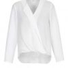 S014LL Biz Collection Ladies Lily Hi-Lo Blouse – White