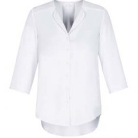 The Biz Collection Ladies Lily Longline Blouse is a polyester, fashion forward blouse.  4 colours.  6 - 26.  Great ladies workwear from Biz Collection.