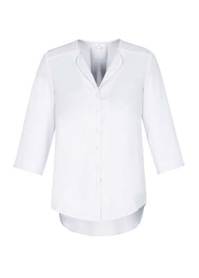 The Biz Collection Ladies Lily Longline Blouse is a polyester, fashion forward blouse. 4 colours. 6 - 26. Great ladies workwear from Biz Collection.
