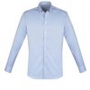 S016ML Biz Collection Mens Camden Long Sleeve Shirt – Blue