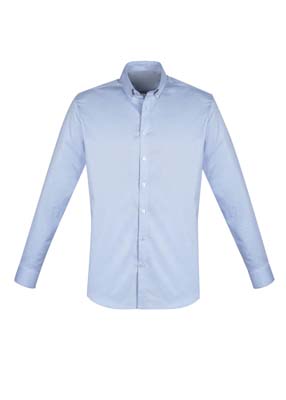 The Biz Collection Mens Camden Long Sleeve Shirt is a 97% cotton business shirt.  XS - 5XL.  Blue or White.  Great branded work shirts from Biz Collection.