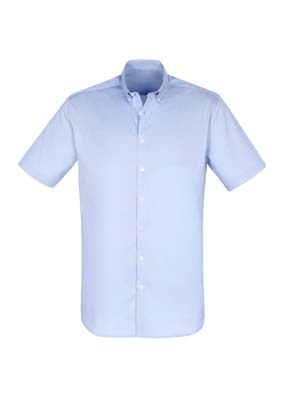 The Biz Collection Mens Camden Short Sleeve Shirt is a 97% cotton business shirt.  XS - 5XL.  Blue or White.  Great branded work shirts from Biz Collection.