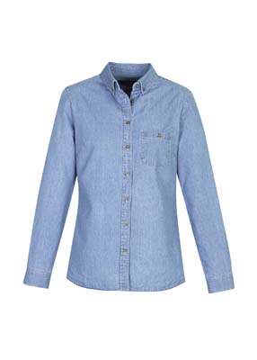 S017LL Biz Collection Ladies Indie Long Sleeve Shirt - Blue The Biz Collection Ladies Indie Long Sleeve Shirt is a 100% cotton, 160gsm long sleeve shirt. 3 colours. 6 - 20. Great work shirts from Biz Collection.