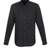S017ML Biz Collection Mens Indie Long Sleeve Shirt – Black