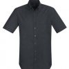 S017MS Biz Collection Indie Mens Short Sleeve – Black