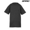 S287J Spiro Impact Performance Aircool Youth T Shirt – Black