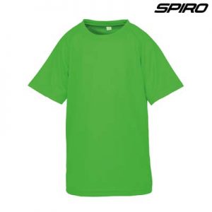 The Spiro Impact Performance Aircool Youth T Shirt is an air dry soft mesh fabric tee.  15 colours.  4 - 14.  Great branded quick dry tees from Spiro.