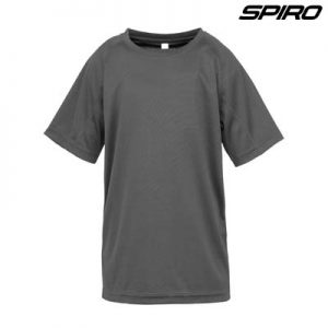 The Spiro Impact Performance Aircool Youth T Shirt is an air dry soft mesh fabric tee.  15 colours.  4 - 14.  Great branded quick dry tees from Spiro.
