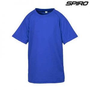 The Spiro Impact Performance Aircool Youth T Shirt is an air dry soft mesh fabric tee.  15 colours.  4 - 14.  Great branded quick dry tees from Spiro.