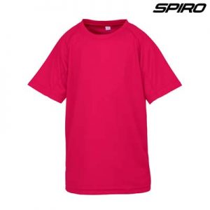 The Spiro Impact Performance Aircool Youth T Shirt is an air dry soft mesh fabric tee.  15 colours.  4 - 14.  Great branded quick dry tees from Spiro.