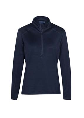 SW931L_Navy_F The Biz Collection Ladies Monterey Top is a 100% polyester, 1/2 zip fleeced top. Available in 3 colours. Sizes XS - 2XL.