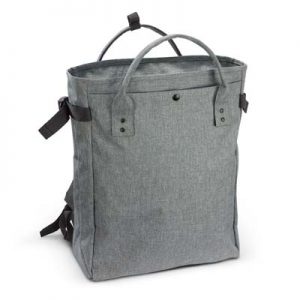 The TRENDS Newport Tote Backpack is an XL tote bag that can be worn as a backpack.  Grey heather style.  Great branded tote backpacks.