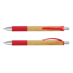 The TRENDS Trinity Bamboo Pen is a retractable ball pen with natural bamboo barrel.  9 colours.  Great branded eco pens from TRENDS.
