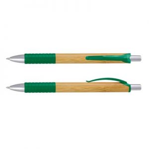 The TRENDS Trinity Bamboo Pen is a retractable ball pen with natural bamboo barrel.  9 colours.  Great branded eco pens from TRENDS.