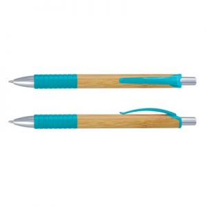 The TRENDS Trinity Bamboo Pen is a retractable ball pen with natural bamboo barrel.  9 colours.  Great branded eco pens from TRENDS.