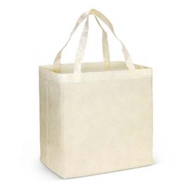 The TRENDS City Shopper Natural Look Tote Bag is a unique large shopping tote bag with natural flecked finish.  Natural.  Great branded tote bags.