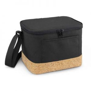 The TRENDS Coast Cooler Bag is a 6L cooler bag.  Stylish Natural cork accent panel.  Black with Cork.  Great branded cooler bags & promo products.