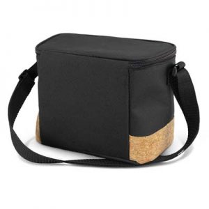 The TRENDS Coast Cooler Bag is a 6L cooler bag.  Stylish Natural cork accent panel.  Black with Cork.  Great branded cooler bags & promo products.