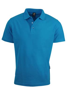 The Aussie Pacific Mens Hunter Polo is a 210gsm, driwear polo. S - 7XL. 17 colours. Ladies & Kids too. Great branded poly/cotton polos from Aussie Pacific.