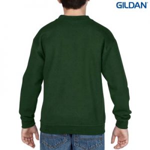 The Gildan Youth Crew Neck Sweatshirt is a 50% cotton/50% polyester crew sweat.  8 colours.  S - XL.  Great branded crew sweatshirts from Gildan.