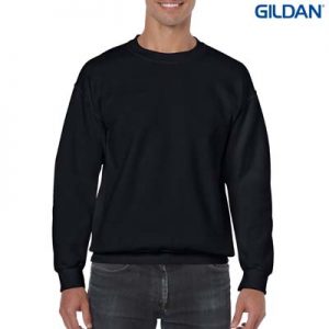 18000 Gildan Adult Crew Neck Sweatshirt - Black The Gildan Adult Crew Neck Sweatshirt is a 50% cotton/50% polyester crew sweat. 9 colours. S - 5XL. Great branded crew sweatshirts from Gildan.