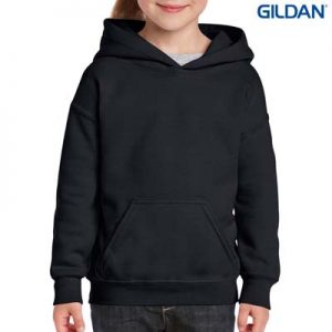 The Gildan Youth Hooded Sweatshirt is a 50% cotton, 279gsm sweatshirt. 8 colours. XS - XL. Great branded cost effective hoodies for all occasions.