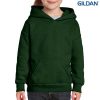 18500B Gildan Youth Hooded Sweatshirt – Forest Green