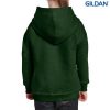 18500B Gildan Youth Hooded Sweatshirt – Bottle Green