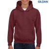 18500B Gildan Youth Hooded Sweatshirt – Maroon