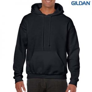 The Gildan Adult Hooded Sweatshirt is a 50% cotton, 279gsm sweatshirt. 15 colours. S - 5XL. Great branded cost effective hoodies for all occasions.