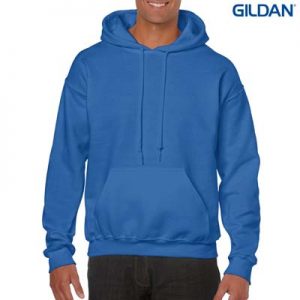 The Gildan Adult Hooded Sweatshirt is a 50% cotton, 279gsm sweatshirt. 15 colours. S - 5XL. Great branded cost effective hoodies for all occasions.